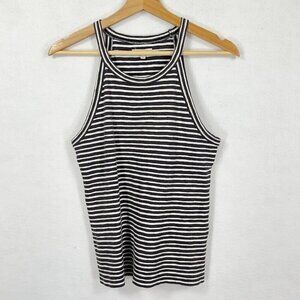 Madewell Halter Knit Tank Top Striped Stretchy Beach Summer Party School S